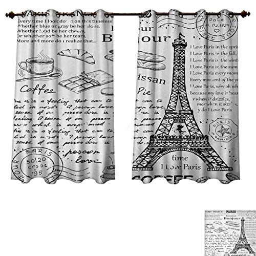 Blackout Curtains Panels For Bedroom Traditional Famous Parisian