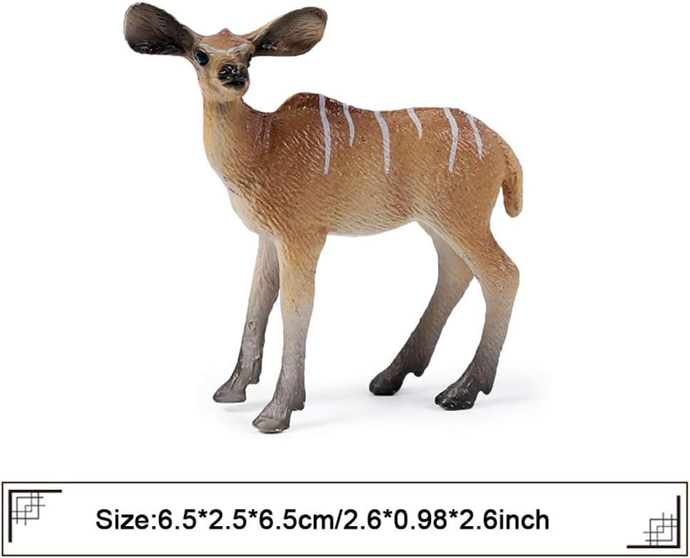 FLORMOON Animal Figures, 2pcs Realistic Horned Antelope Action Model, Plastic Wild Animal Learning Party Favors Toys - Image 5