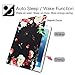 Hepix Floral iPad 9.7 Case 2018 2017 Peony Flowers iPad Air 2 Cases PU Leather Lightweight Protective iPad Air Case, Multi-Angle Stand with Auto Sleep/Wake