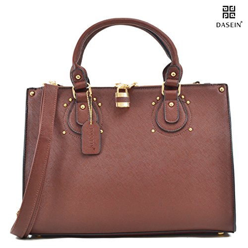 Dasein fashion padlock briefcase satchel handbag, table…