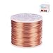 BENECREAT 9 10 12 15 17 18 20 Gauge Aluminum Wire (18 Gauge,492 FT) Anodized Jewelry Craft Making Beading Floral Colored Aluminum Craft Wire for Garden, Model Making - Copper Tone