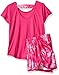 Gaiam Girls Sleeve Tee and Short Set