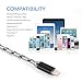 Fleeken Apple Lightning to USB Cable Certified iPhone Charger Nylon Braided Cord - (3 Pack / 10 Feet)