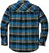 CQR Men's Flannel Long Sleeved Button-Up Plaid All Cotton Brushed Shirt, Plaid(hof110) - Flannel River, X-Large