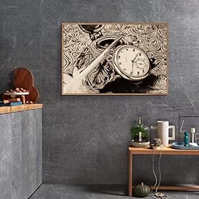 Floating Framed Canvas Wall Art for Living Room, Bedroom Black and White Landscape Canvas Prints for Home Decoration Ready to Hang - 16x24 inches