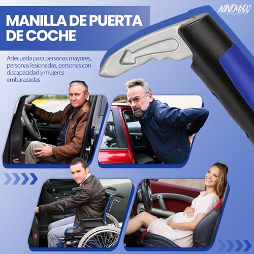 NINEMAX Support Car Seniors Support Car Assistant Disabled | Car Assist Handle with Blade for Seniors (Blue D)