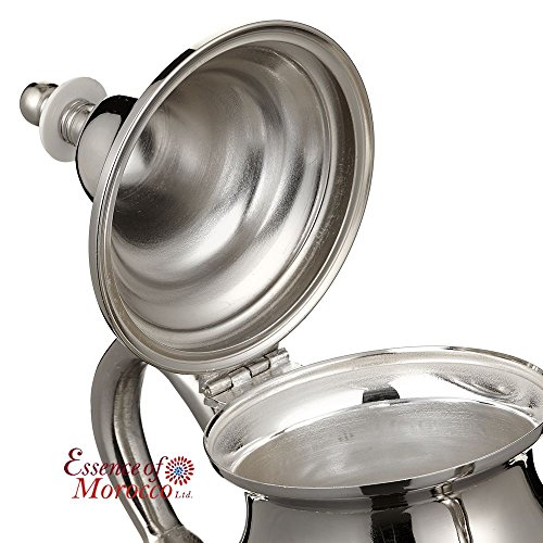Moroccan Silver Teapot Perfect for Mint Tea Includes Handle Cover and