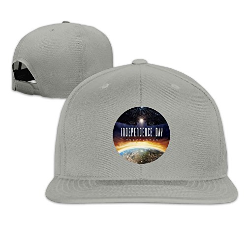 Unisex Independence Day Resurgence Adjustable Snapback Baseball Caps 100%cotton Ash One Size