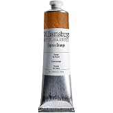 Williamsburg Artist Oil Colors, Cyprus Orange, 150 ml Tube | Artist grade oil paint delivering rich texture, high pigment load, and distinctive handmade character.