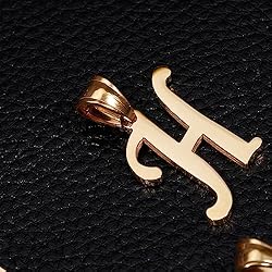 Kalapure Initial Pendant 14K Gold Alpahbet Letter