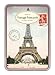 Cavallini Vintage Paris Glitter Greetings, 12 Assorted Postcards