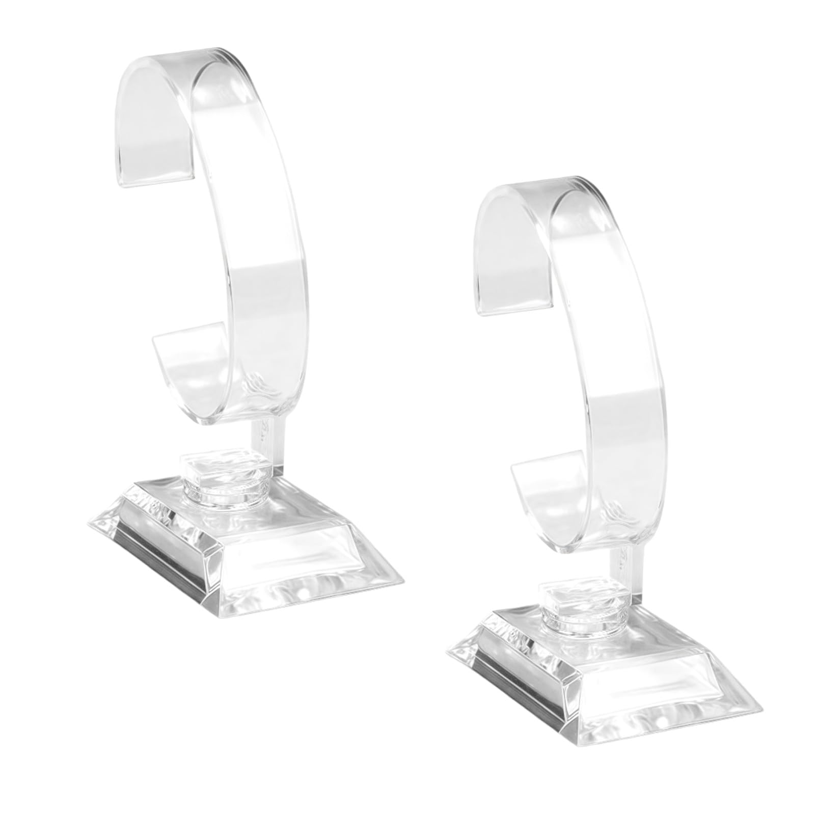 2PCS Clear Watch Display Stand Transparent Watch Stand Holder Wrist Jewelry Bracelet Display Stands Rack for Home Or Store Use