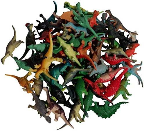 Wilde Tyke Assorted Dinosaur Toys Collection (72 Mini Vinyl Dinosaurs, 2 1/2") (TM)