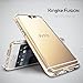 Ringke Fusion Compatible with HTC One A9 Case Crystal Clear PC Back TPU Bumper with Screen Protector Drop Protection, Shock Absorption Technology Attached Dust Cap for HTC One A9 - Rose Gold