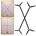 Sheet Straps Bed Sheet Holder Straps Fitted Sheet Straps Suspenders Adjustable Crisscross Band Grippers Adjustable Mattress Pad Duvet Cover Sheet Corner Holder Elastic Fasteners Clips Clippers