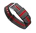BARTON WATCH BANDS 18mm Smoke/Cherry Standard Length Ballistic Nylon NATO® Style Straps