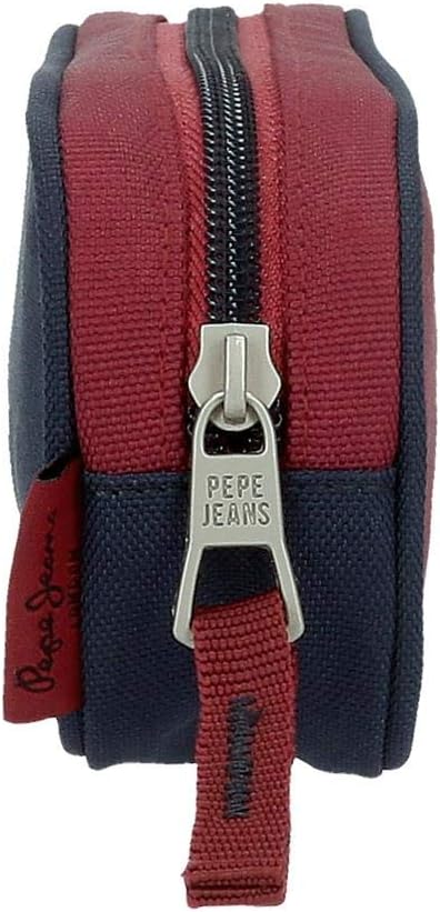 Pepe Jeans Andy Pencil Case with organizer Red 22x7x3 cms Polyester - Image 3