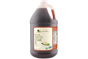 Kevala Organic Toasted Sesame Oil, 1 Gallon (128 Fl Oz)