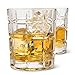 REGAL TRUNK & CO. - Elegant Whiskey Gift Box Glass Set. Old Fashion Whiskey Glasses Set for Whisky/Bourbon/Scotch/Rum - Square Engraved