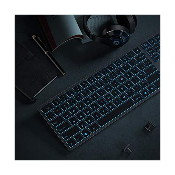 Bluetooth-Backlit-Keyboard-Jelly-Comb-Wireless-Backlight-Rechargeable-Keyboard-Qwerty-UK-Layout-for-ComputerLaptop-with-Windows-System-Space-Gray Bluetooth Backlit Keyboard, Jelly Comb Wireless Backlight Rechargeable Keyboard Qwerty UK Layout for Computer/Laptop…