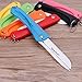 Tyjie Fruit Knifes Set Mini Folding Ceramic Handle Survival Knife Kitchen Tool Letter Opener Stationery Cutter Kit Random Color (7 Pack)