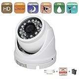 HOSAFE 1MD4 HD IP Camera Outdoor 1MP 1280x720P Night Vision ONVIF H.264 Motion Detection Email Alert Remote View Via Smart Phone/Tablet/PC