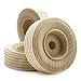 2-1/4 inch Treaded Wooden Wheel, 3/4 inch Thick, 3/8