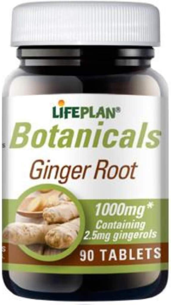 Lifeplan Ginger Root 1000mg 90 Tablets Ginger Extract 2.5mg Gingerols