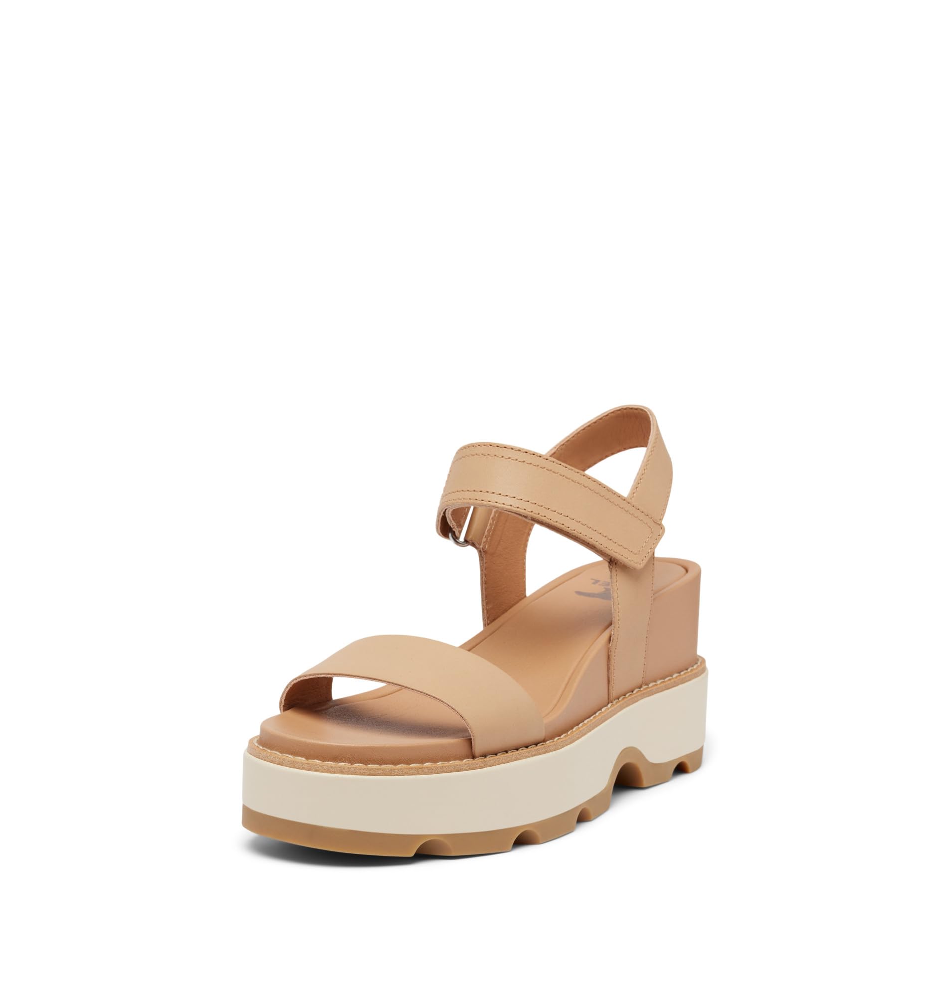 Sorel Women’s Contemporary Wedge Sandal, Honest Beige/Bleached Ceramic, 6.5