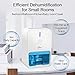 Jese Small Dehumidifier for Bedroom, Portable Mini Dehumidifier for 1800 Cubic Feet Small Room, Electric Home Dehumidifier for RV, Bathroom, RV Trailer, Closet, Baby Room, Basement, Kitchen (Blue)