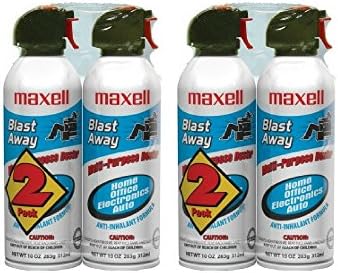 MAXELL 190026 CA-4 CANNED AIR 10OZ (Pack of 4)