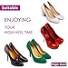 Heel Grips, FOCONEE High Heel Cushion Silicone Shoe Pads for Too Big Shoes Anti-Slip Heel Grips Inserts Liners Foot Insoles for Women, Back of Heel Protector - 3 Pairs