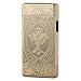 Kivors USB Rechargeable Windproof Flameless Electronic Pulse Double Arc Lighter Belief Chinese Dragon Loong Lighter (Black C)
