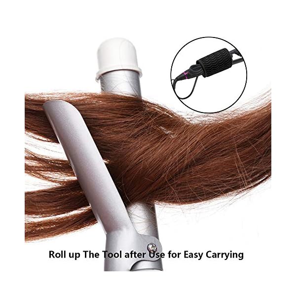 Heat-Resistant-Silicone-Mat-Pouch-for-Flat-Iron-Curler-Wand-Hot-Waver-Salon-Tools-Appliances-Portable-Styling-Heat-mat-Curling-Iron-pad-Cover-Hair-Straightener-Travel-Bag-Case-1Pink Heat Resistant Silicone Mat Pouch for Flat Iron, Curler Wand, Hot Waver, Salon Tools Appliances, Portable Styling Heat…