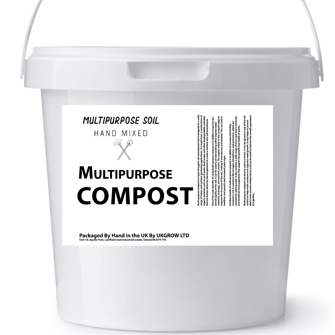 HAND MIXED Premium MultiPurpose compost with perlite BUCKET (2L Bucket)