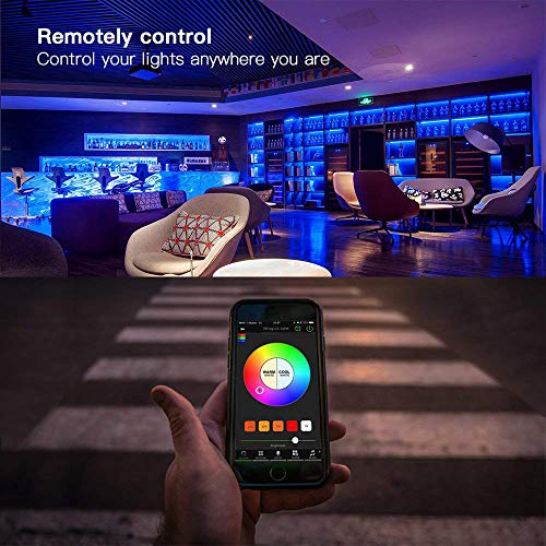 MagicLight WiFi RGB LED Controller for Light Strips, Android iOS Free App, Comes with 24 Keys Remote, Compatible with Alexa, Google Home, Widget, IFTTT and Siri Shortcut
