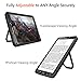 Fintie Case for Samsung Galaxy Tab A 10.1 (2016 NO S Pen Version), [Tuatara Magic Ring] 360 Rotating Multi-Functional Grip Stand Shockproof Cover Built-in Screen Protector, Black
