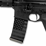 Ultimate Arms Gear Mag Wraps USA Stealth Black Patriot Flag AR15/M4/M16 .223 5.56 30rd Mag Waterproof Durable Skin Kit, USA Made
