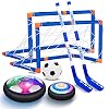 OASO Kids Toys Hover Hockey Soccer Ball Set with 3 Goals, Rechargeable Floating Air Soccer Ball with Led Light and Foam…