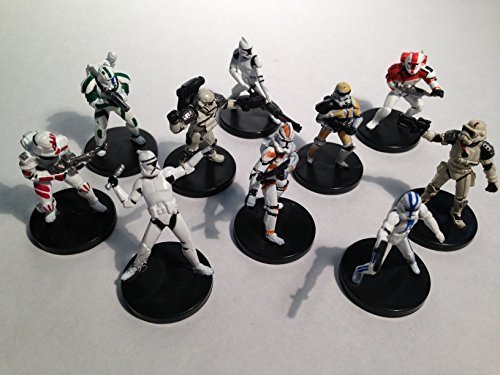 Star Wars Miniatures - 10 Assorted Stormtrooper Star Wars Figurines