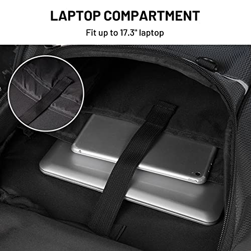 MIER Large Sports Backpack with Pocket for Swim, Outdoor, Gym, Basketball, 40L, Black Pricepulse