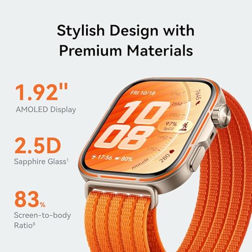 HUAWEI Watch FIT 5 Pro Smartwatch, 1.92" FullView Display, up to 10-Day Battery Life, Outdoor Experience, Mini Work-Out, Health Management, Sleep & Heart Monitor, NFC, iOS & Android, Black