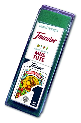 FournierNo. 1 – 40 Cards Set of Spanish Deck and Mat with Mus and Tute Regulation, Multicoloured (F36790), Assorted Colour/Model