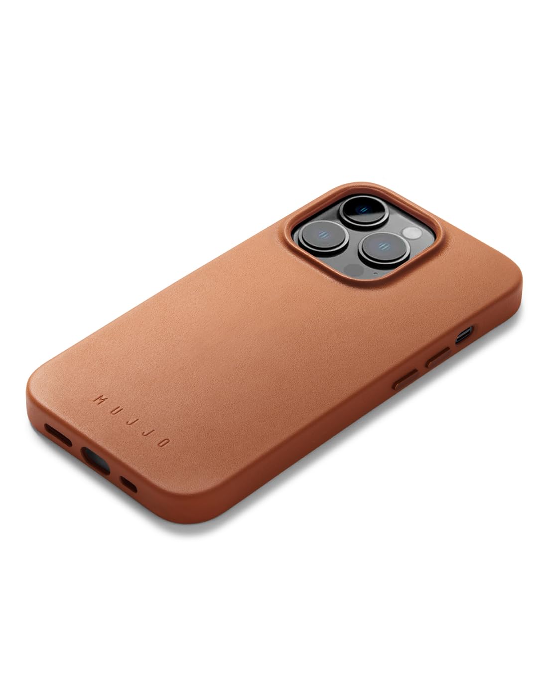 Mujjo Full Leather Case for iPhone 14 Pro Max with MagSafe (Tan)