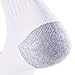 JOURNOW Men's Cotton Moisture Wicking Extra Heavy Cushion Crew Socks 10 Pair (10-13, white)