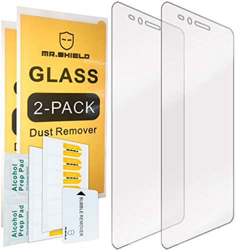 [2-Pack] Mr.Shield for Huawei Honor 5X [Tempered Glass] Screen Protector [0.3mm Ultra Thin 9H Hardness 2.5D Round Edge] with Lifetime Replacement