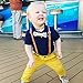 Apelna Skinny Leather Suspenders for Baby, Toddler, Children, Kids