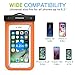 MoKo Waterproof Case for iPhone X iPhone Xs iPhone Xr iPhone 8 iPhone 7 iPhone 6S Plus Samsung Galaxy S9 Samsung S8 Plus Samsung S7 Edge Samsung S6 Huawei, Black/Orange