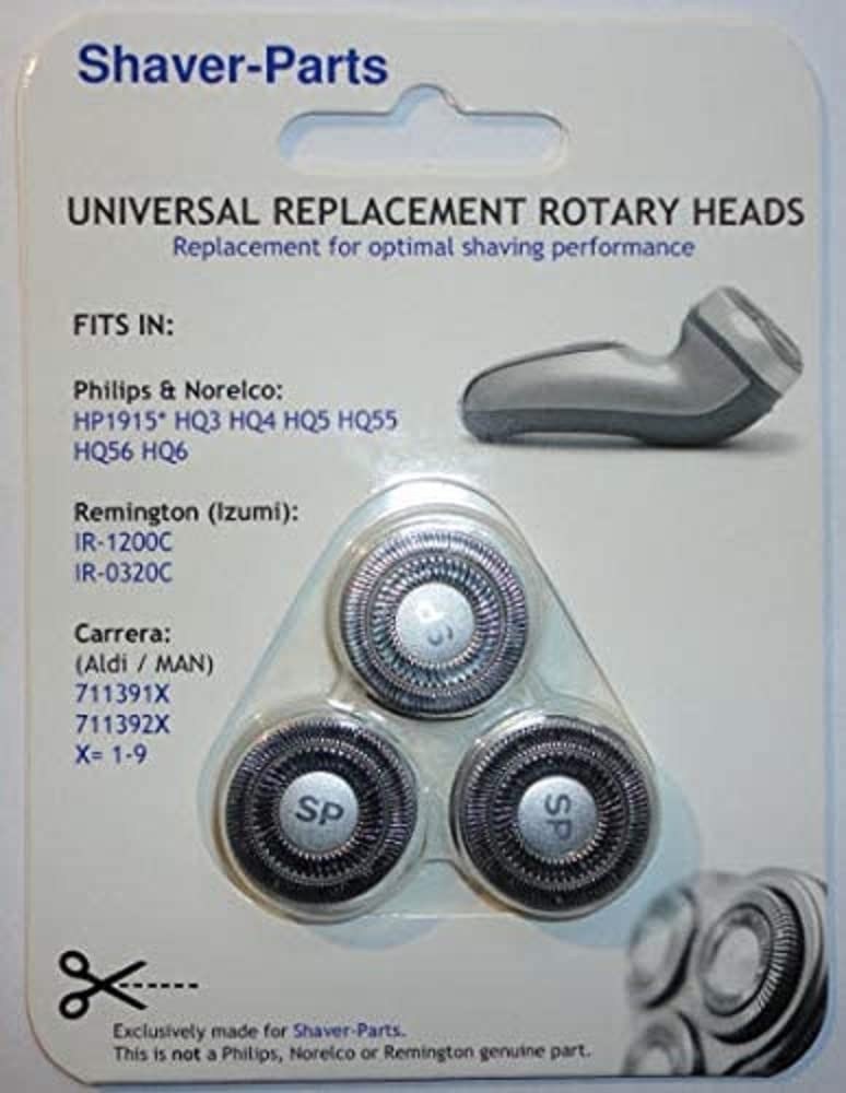 newSPeak alternative Shaving heads for model HP1915, HQ3, HQ4, HQ5, HQ55, HQ56, suitable for Philips shavers