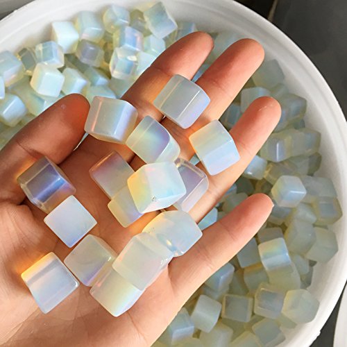 Natural square opal Tumbled Stones Crystals and minerals Aquarium flowerpot decoration